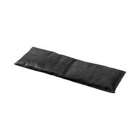 Bankauflage Lederkissen Schwarz B: 104 cm - Design (104/3/35cm) - MID.YOU