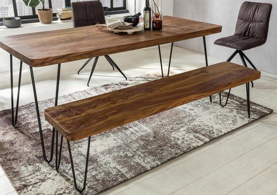 Sitzbank Vollholz ca. 160 cm Sitzbank BAGLI