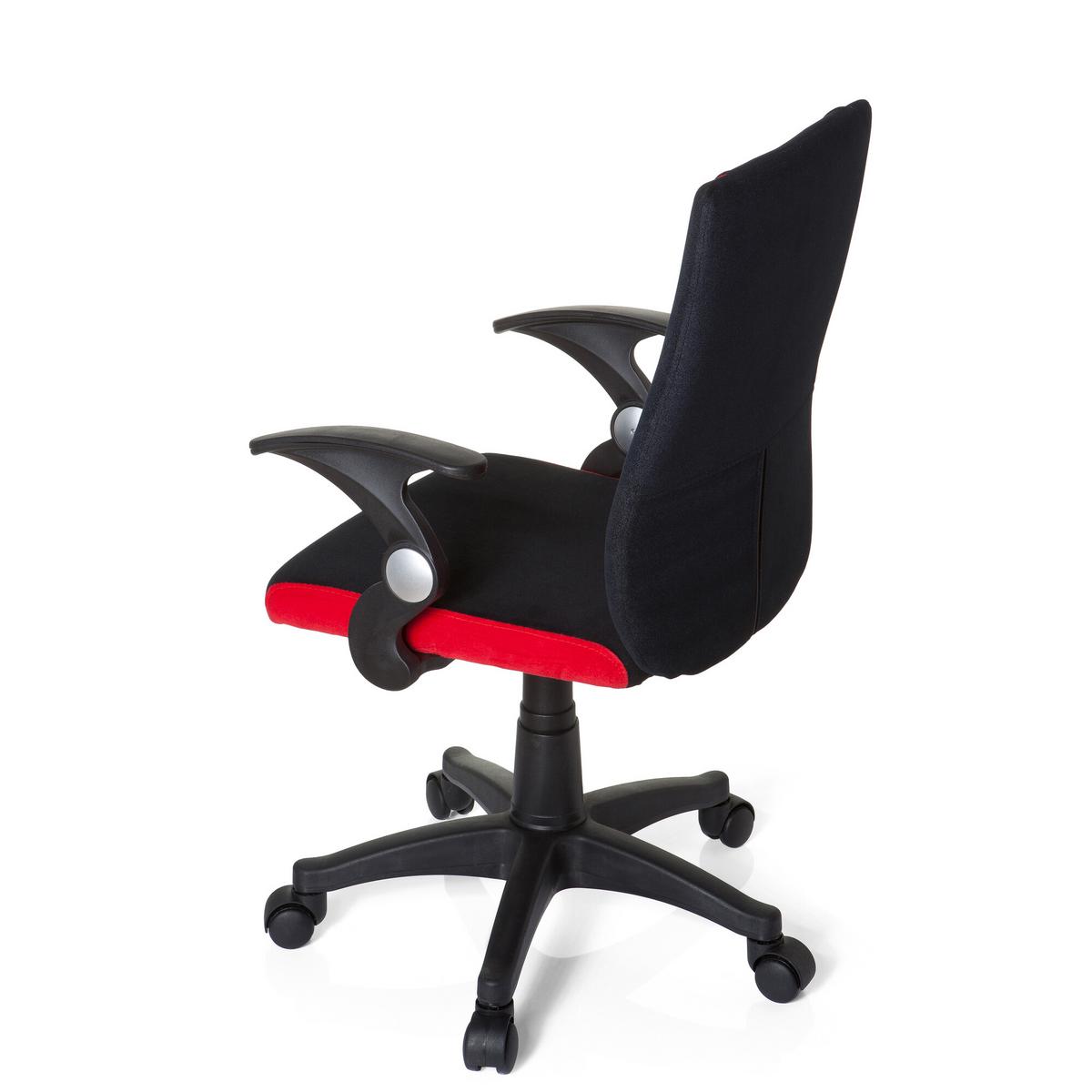 Jugenddrehstuhl Kiddy Pro Al Rot/Schwarz - Rot/Schwarz, Basics, Kunststoff (50/87-97/40cm) - MID.YOU