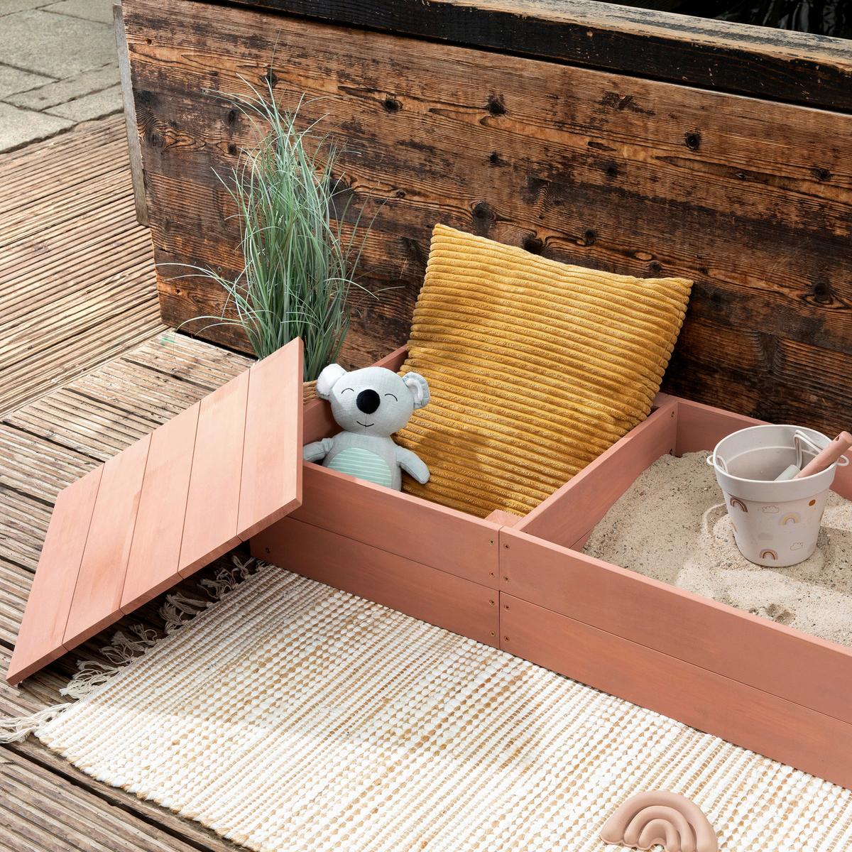 Sandkasten Muddy Buddy Holz, LxBxH: 150x45x20 cm - Basics, Holz (150/45/20cm) - MUDDY BUDDY
