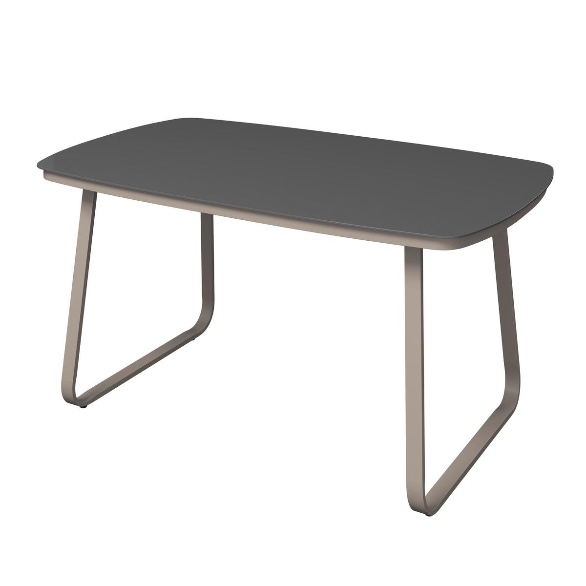 Loungegarnitur Auckland - Beige/Creme, MODERN, Glas/Textil (242/195cm) - Beldano