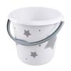 Eimer Ilvie Stars Weiß 10l, DxH: 30x28 cm - Weiß, KONVENTIONELL, Kunststoff (30/28cm)
