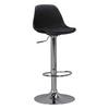 Barhocker Drehbar Korsika Schwarz/ Chromfarben - Chromfarben/Schwarz, MODERN, Kunststoff/Textil (40/104/40cm) - MID.YOU