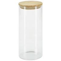 Vorratsdose aus Glas Cristin Spülmaschinengeeignet - Klar/Naturfarben, Basics, Glas/Holz (10/23,5cm) - James Wood
