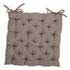 Sitzkissen Agatha 40x40 Cm Taupe - Taupe, KONVENTIONELL, Textil (40/40/5cm) - Ondega