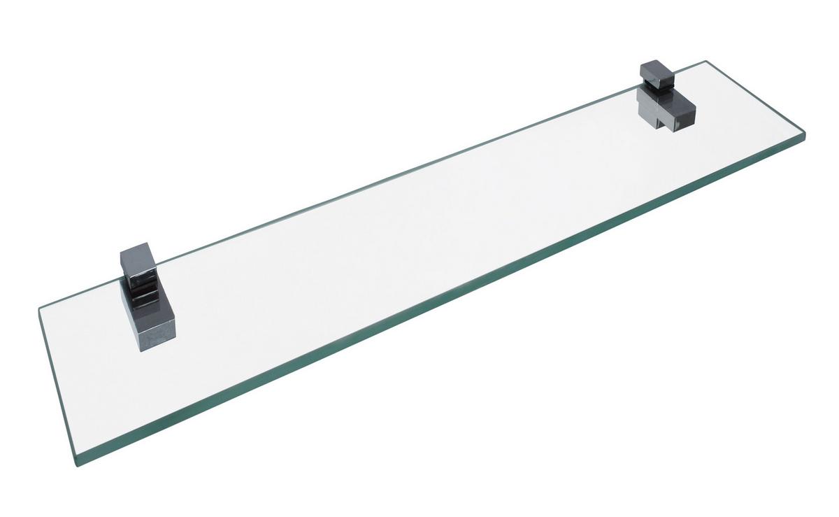 Glasablage Bath 1 B: 40 Cm, Transparent - Transparent, Basics, Glas (40/12cm) - MID.YOU