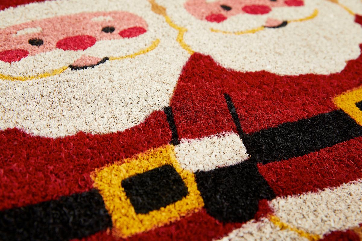 KOKOSMATTE Nikolaus, BxL: 45x75cm - Rot, Basics, Textil (45/75cm)