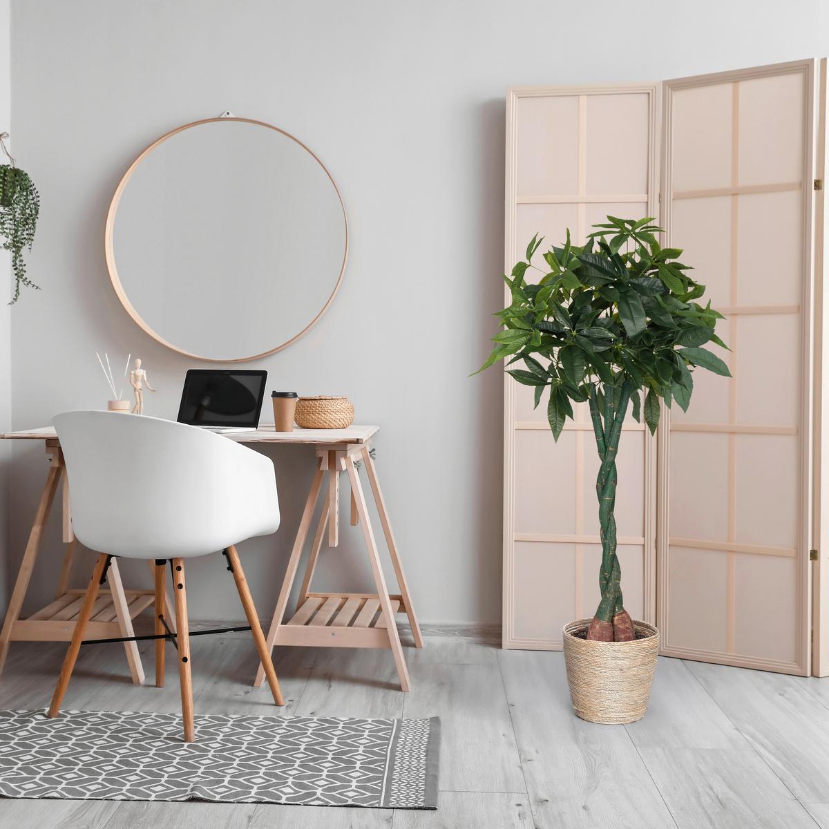 Kunstpflanze Schwarz/grün  B: 66 Cm - Schwarz/Grün, MODERN, Kunststoff (66/160/77cm) - MID.YOU