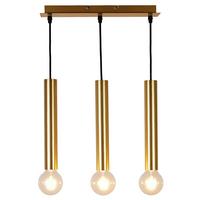 PENDELLEUCHTE 50103037 DALLAS - Goldfarben/Schwarz, Design, Metall (38/7/128.4cm)