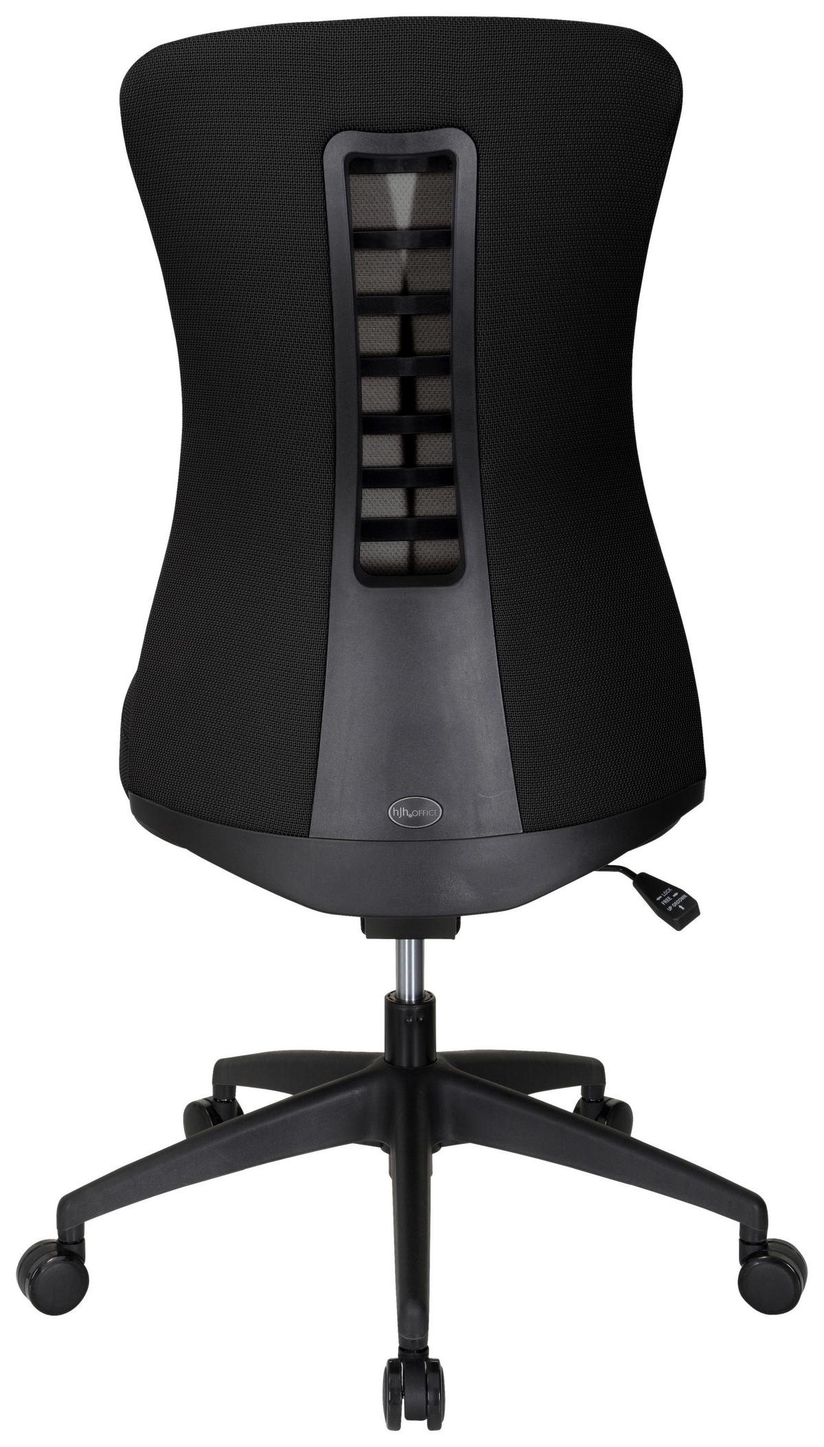 Drehstuhl Office Xt Schwarz - Schwarz, MODERN, Kunststoff/Textil (54/116/65cm) - MID.YOU