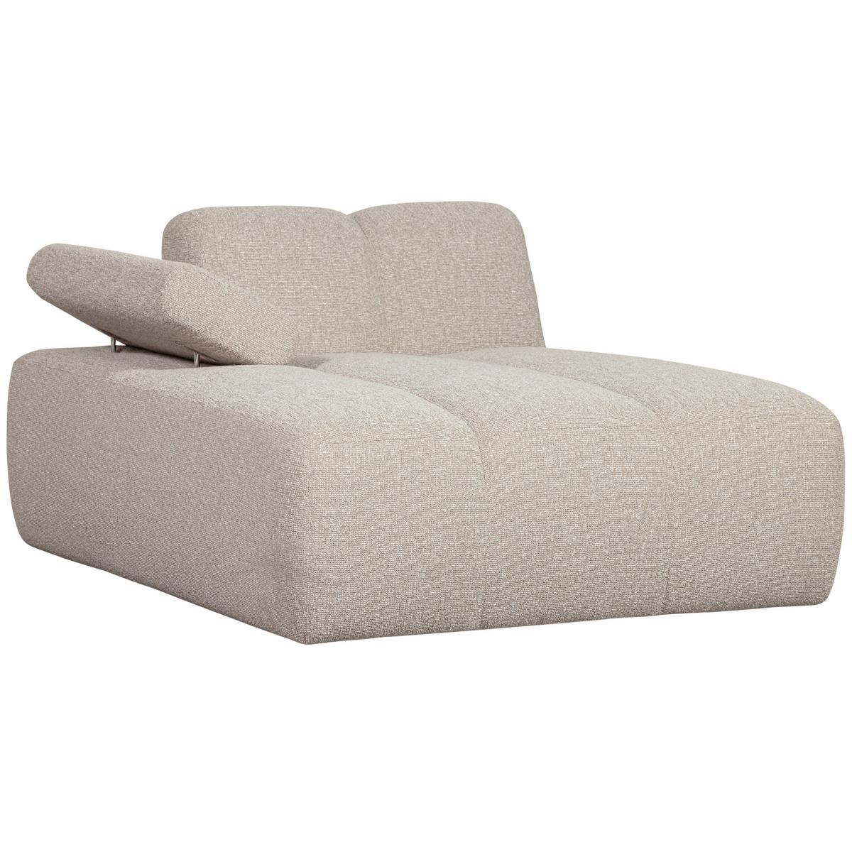 Sofaelement Mojo Beige B: 124cm - Beige/Schwarz, Design, Textil (124/74/162cm) - Livetastic