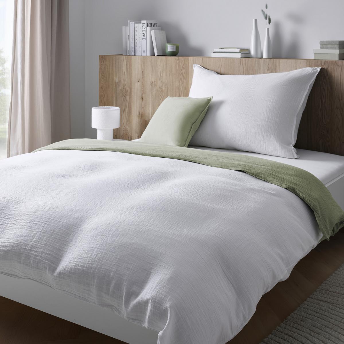 Posteľná bielizeň Melania, 140/200cm, biela - biela, Lifestyle, textil (140/200cm) - Modern Living