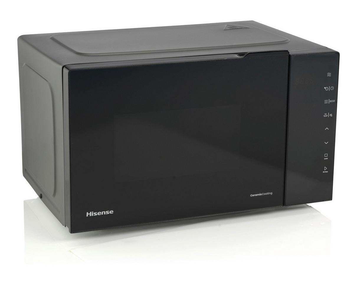 MIKROWELLE 23 Liter, 10 Leistungsstufen - Schwarz, Basics, Glas/Metall (48/30/37,1cm) - Hisense