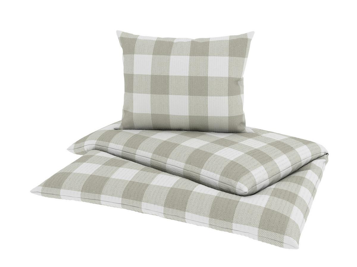 Bettwäsche Selina - Beige/Weiß, ROMANTIK / LANDHAUS, Textil - James Wood