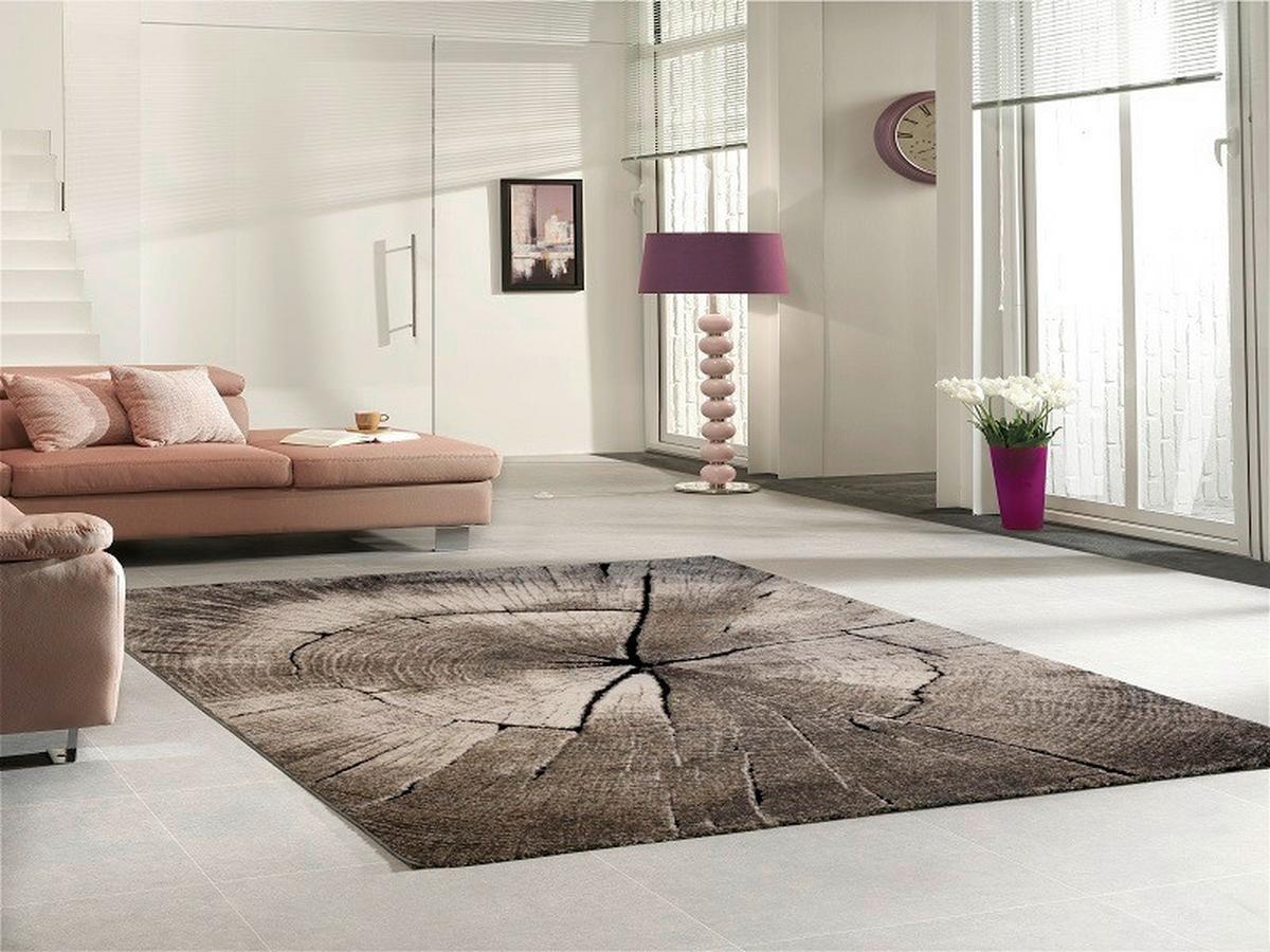 Webteppich Ibiza 605 - Graubraun, KONVENTIONELL, Textil (160/230cm)