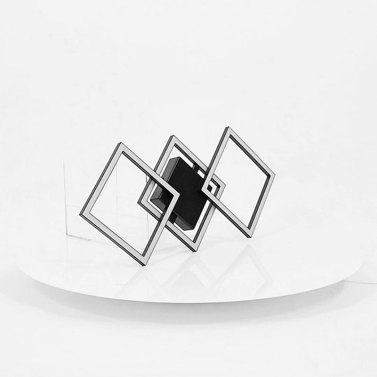 STROPNÍ LED SVÍTIDLO RAUTA - černá, Moderní, plast (63/27,5/4,5cm) - Mömax