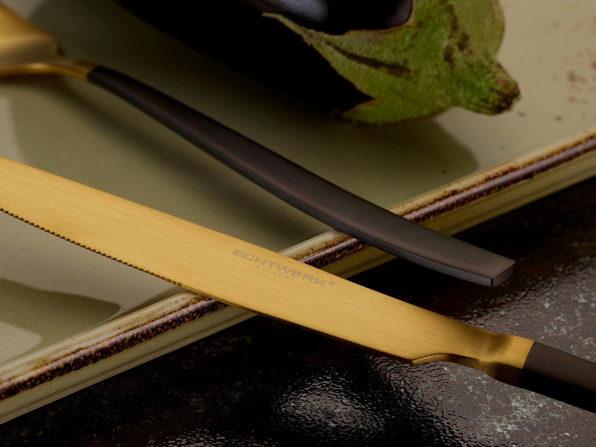 Besteckset Besteck Set Positano 20tlg - Goldfarben, Basics, Metall - Echtwerk