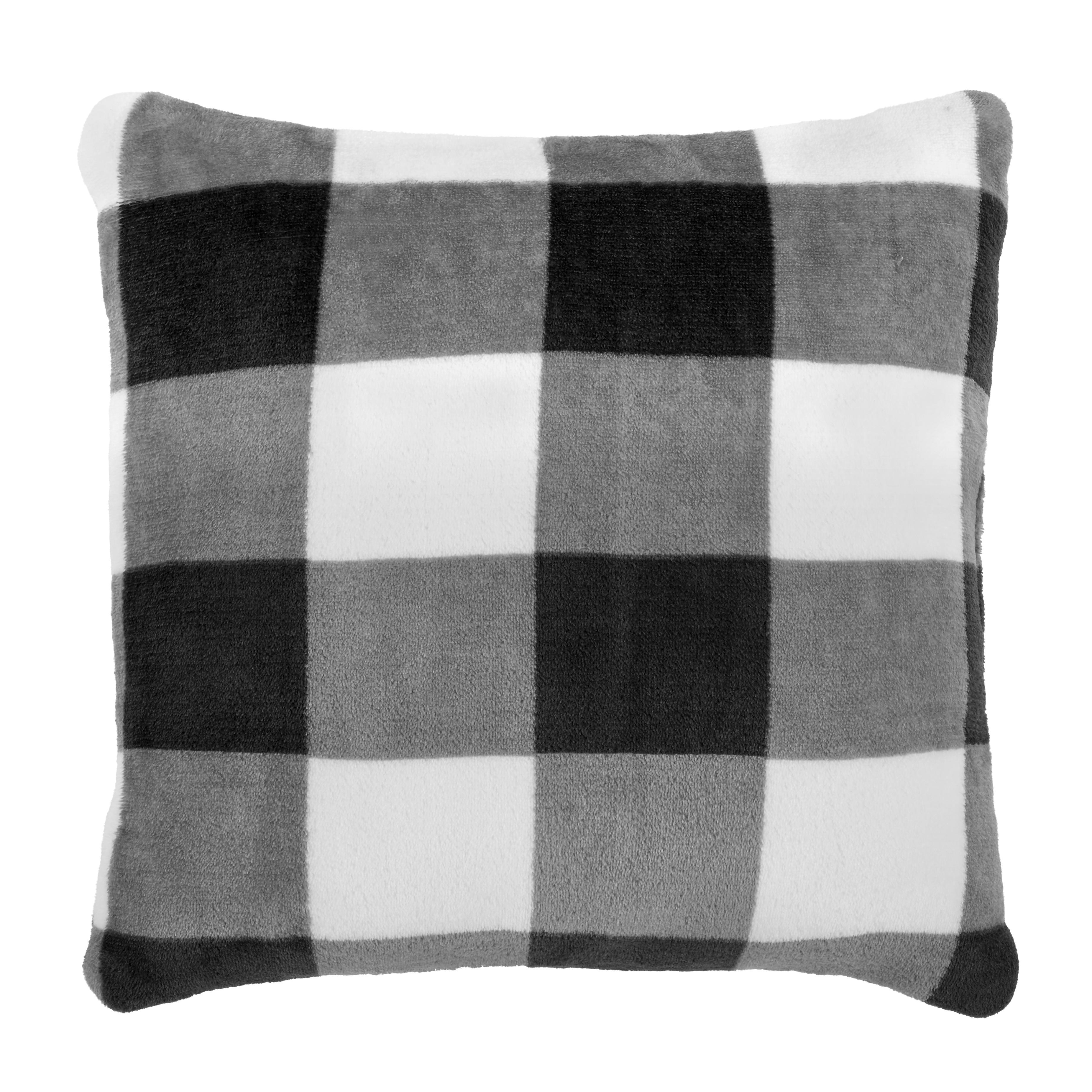 DÍSZPÁRNA KARO - Antracit, modern, Textil (40/40cm) - Luca Bessoni