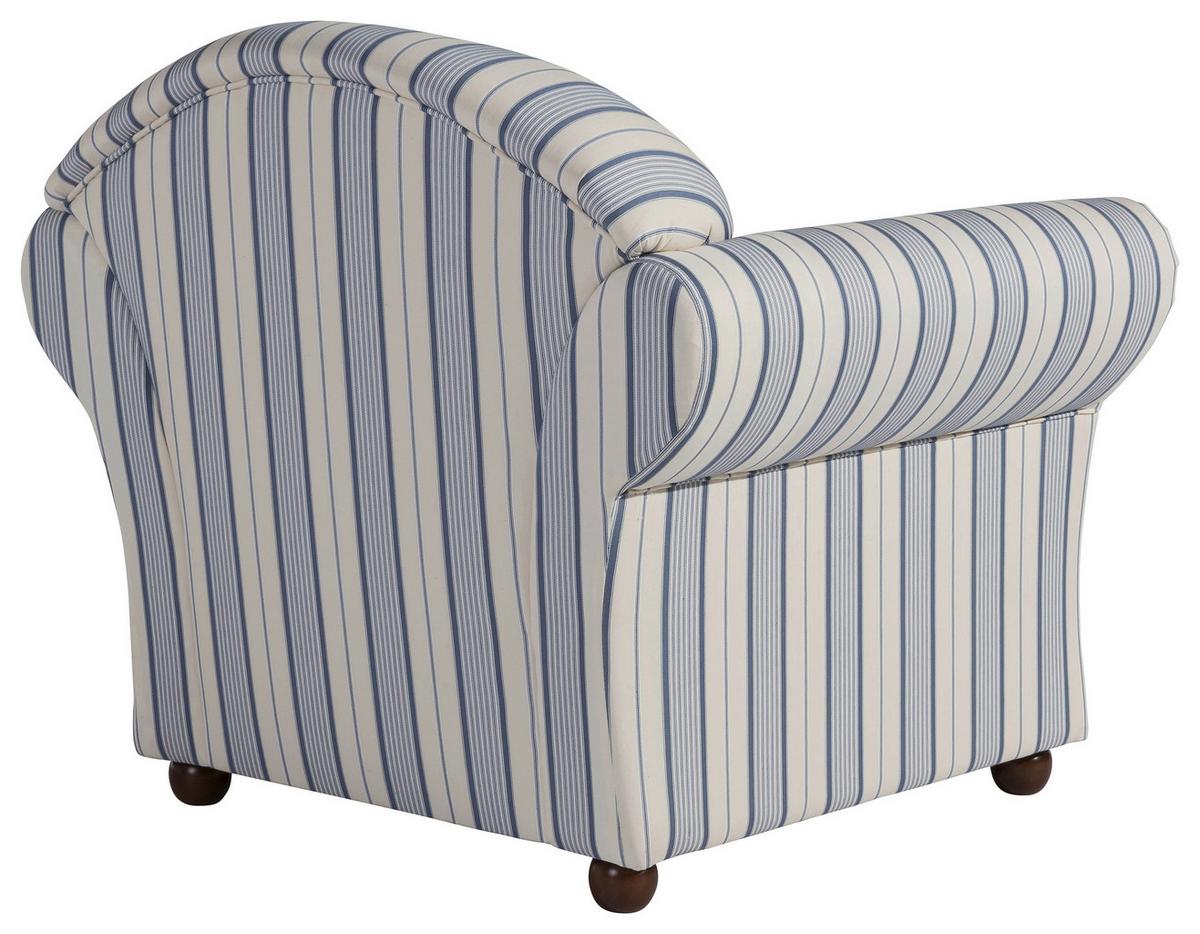 Polstersessel Mit Armlehnen Corona Blau/beige - Blau/Beige, Design, Textil (96/85/81cm) - Max Winzer