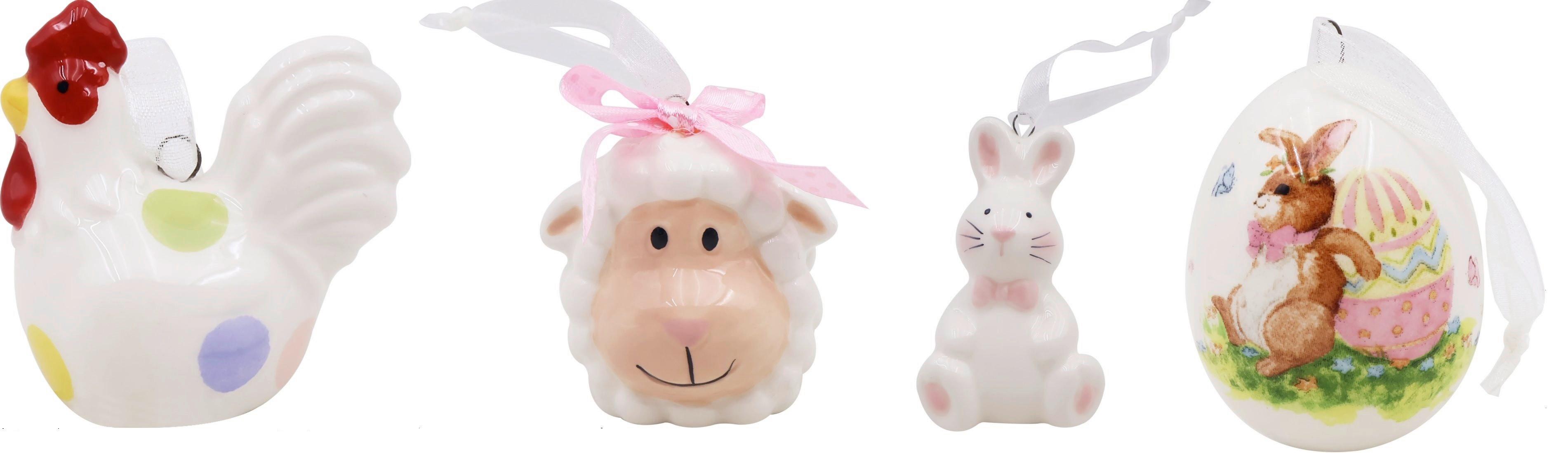 Dekohänger Wela - Multicolor/Weiß, KONVENTIONELL, Keramik - Luca Bessoni