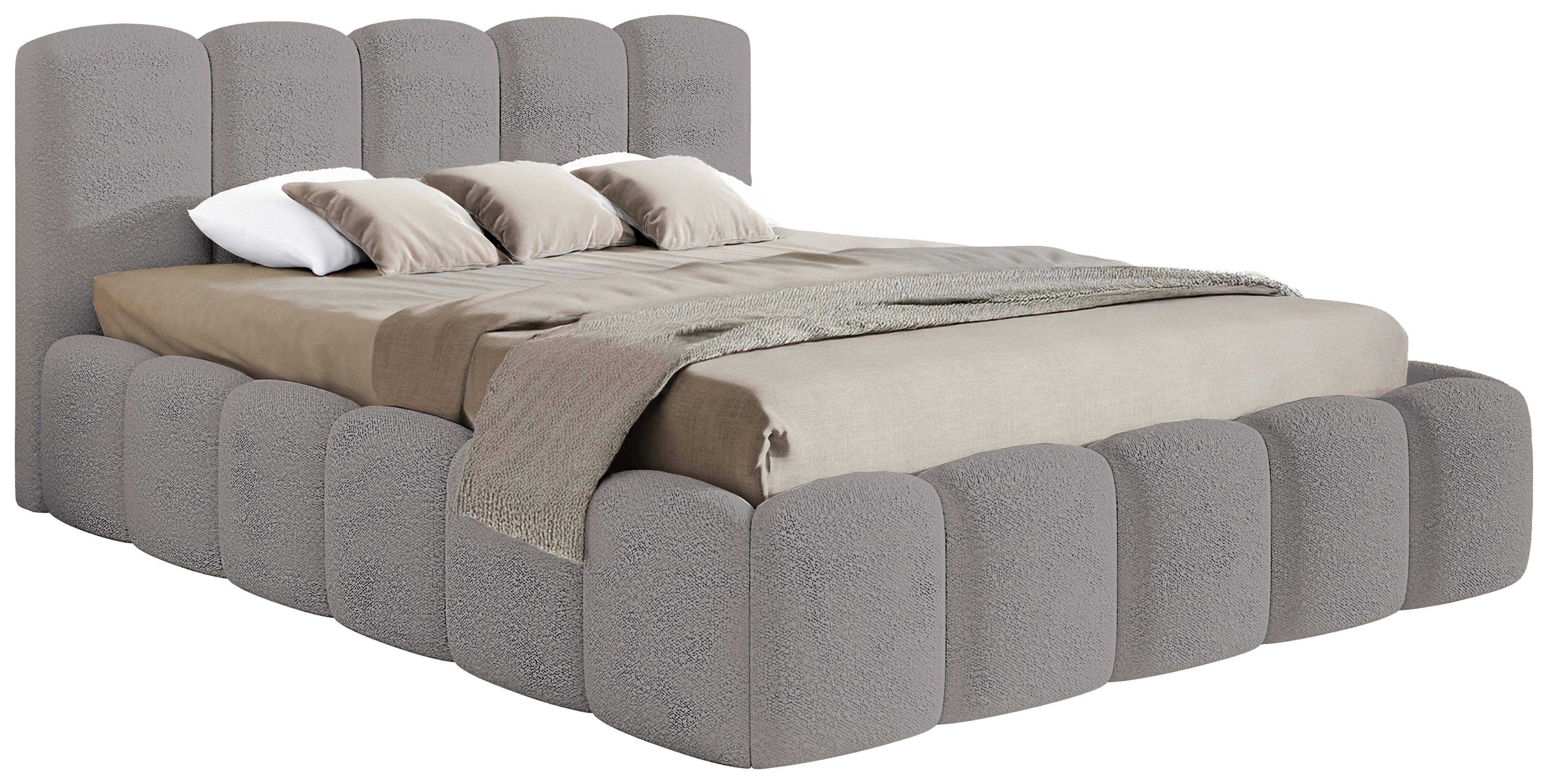 Polsterbett Artamide Grau Lf: 200x200 cm - Grau, MODERN, Holz/Textil (200/200cm) - Livetastic