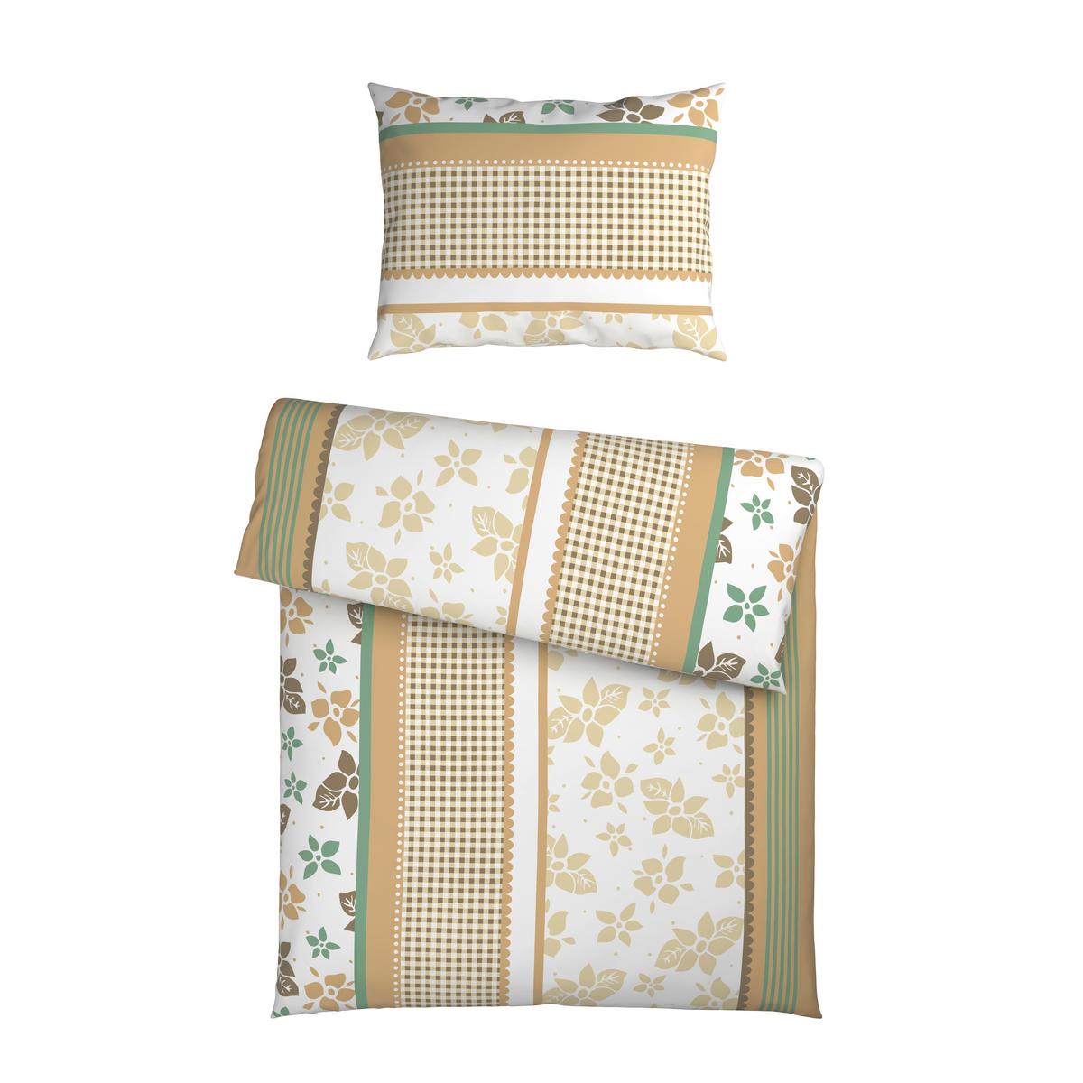 BETTWÄSCHE SABRINA - Beige, MODERN, Textil - Luca Bessoni