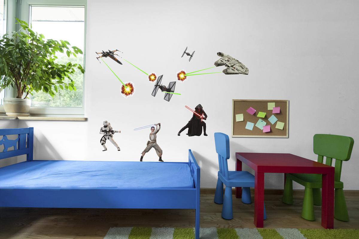 Dekosticker Star Wars - Rot/Schwarz, LIFESTYLE, Kunststoff (50/70cm)