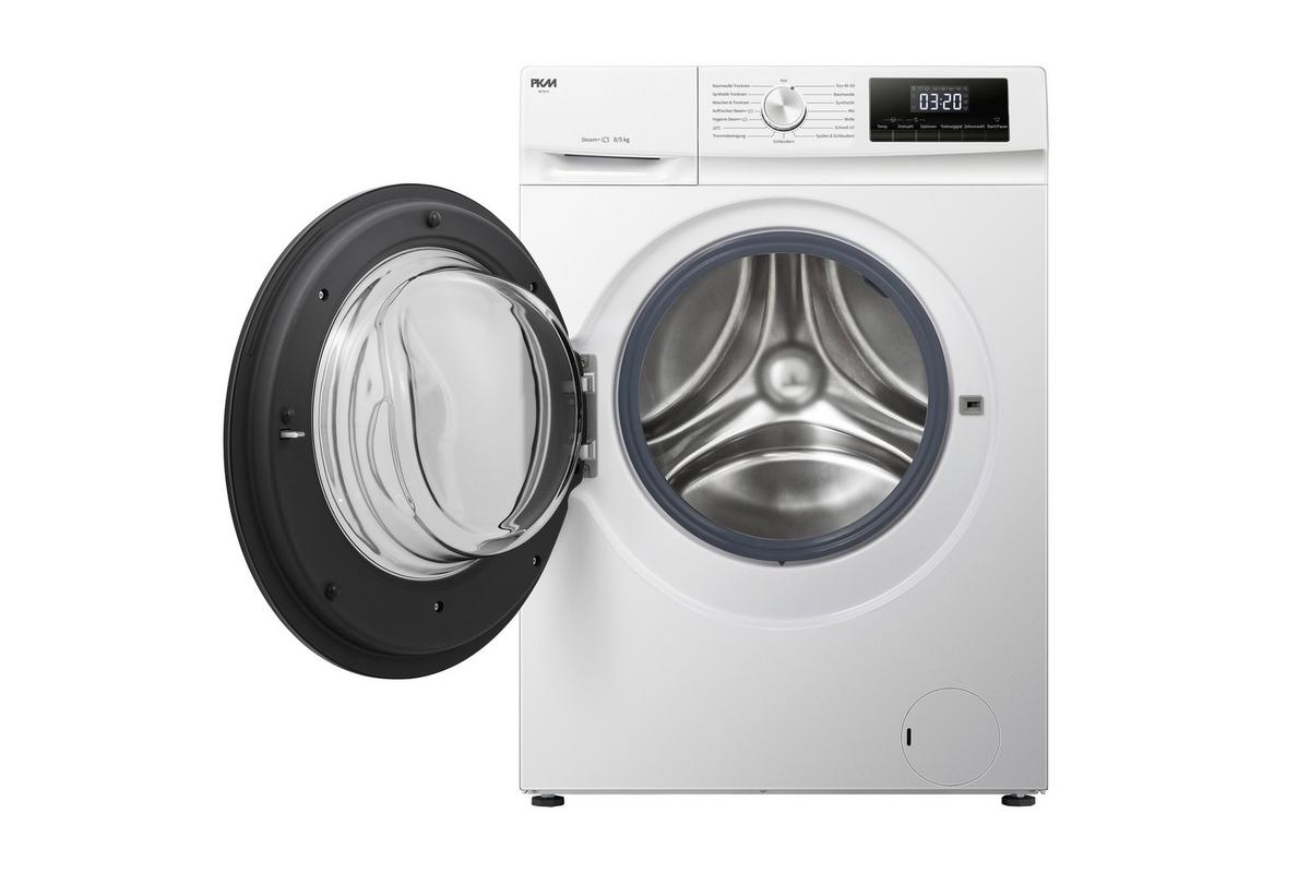 Waschtrockner Wt8+5 8kg/5kg 1400 U/min Steam-Funktion - Weiß, Trend (59,5/84,5/54cm) - PKM