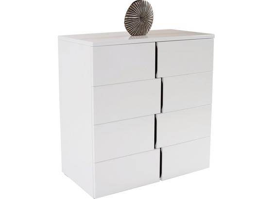 Komoda Split 2t - bílá/černá, Moderní, kompozitní dřevo (100/90/42cm) Komoda Split 2t - bílá/černá, Moderní, kompozitní dřevo (100/90/42cm)