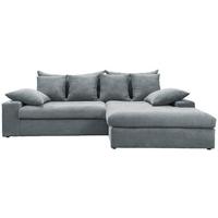 Ecksofa Avellino Hellblau S: 278/200 cm - Schwarz/Hellblau, MODERN, Textil (278/200cm) - Livetastic