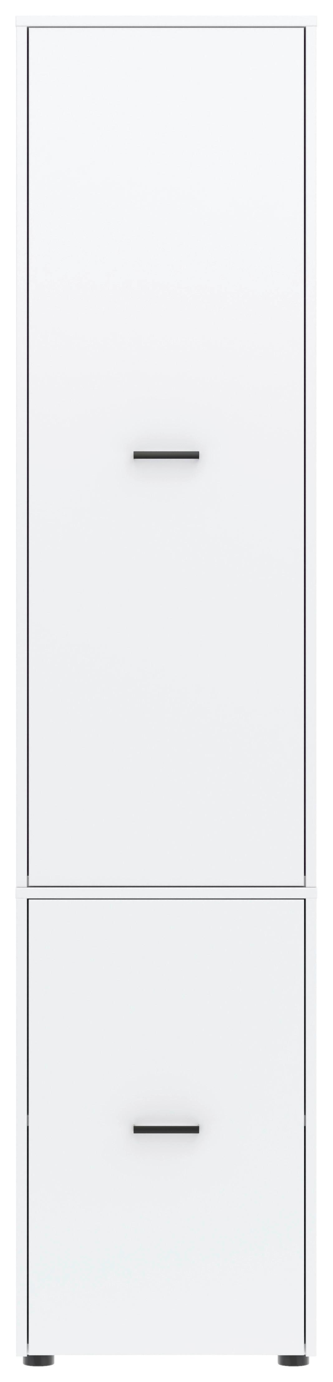 Kleiderschrank Kivo Weiß, B: 45 cm - Weiß, Basics, Holzwerkstoff (45/199,6/52,1cm)