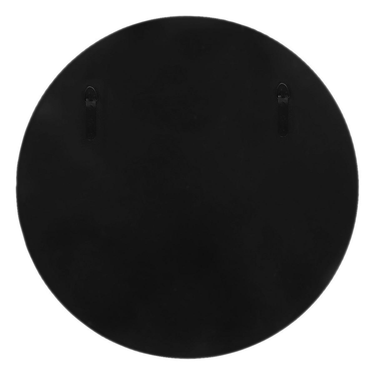 Wandspiegel Duke 125 Schwarz - Schwarz, Basics, Glas/Stein (3/70/70cm) - Kayoom