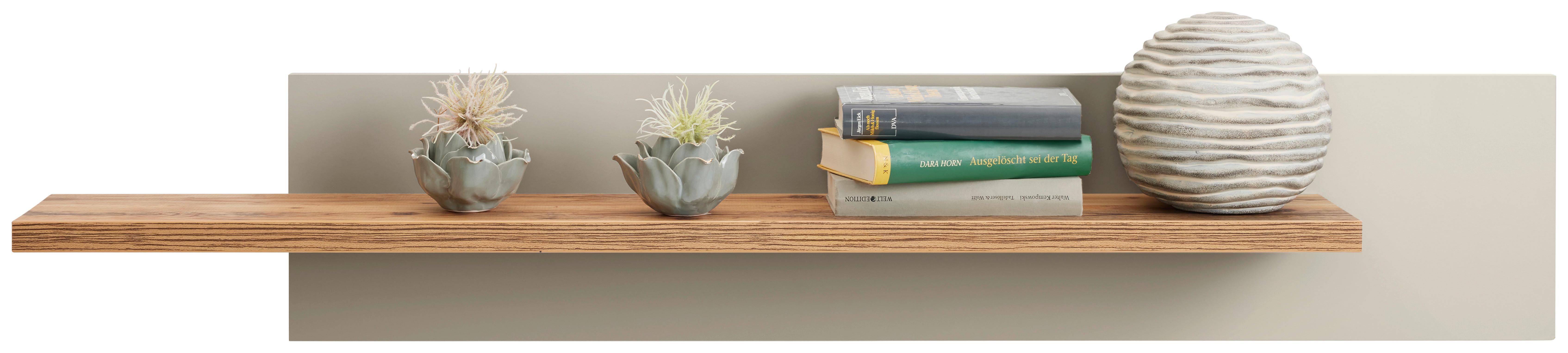 Wandboard Ambiente B: 140 cm Kieselgrau/Alpine Lodge Dekor - MODERN, Holzwerkstoff (140/25/20cm)