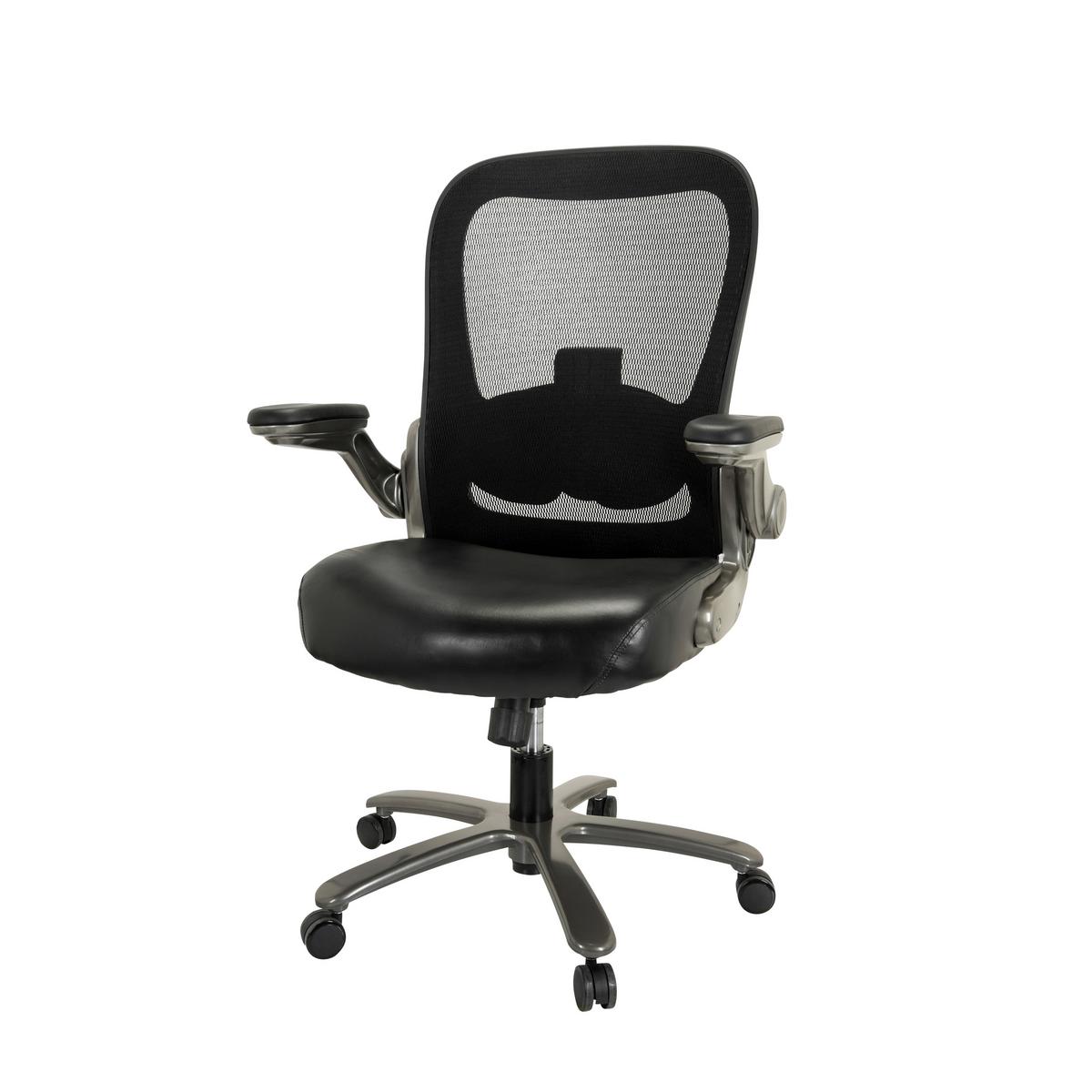Drehstuhl Instructor Schwarz/ Grau Bis 220 Kg - Silberfarben/Schwarz, Basics, Kunststoff/Textil (75/122/68cm) - MID.YOU