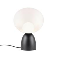 Tischleuchte Hello Schwarz Weiß D: 15 cm - Schwarz/Weiß, Design, Glas/Metall (15/35cm) - Nordlux