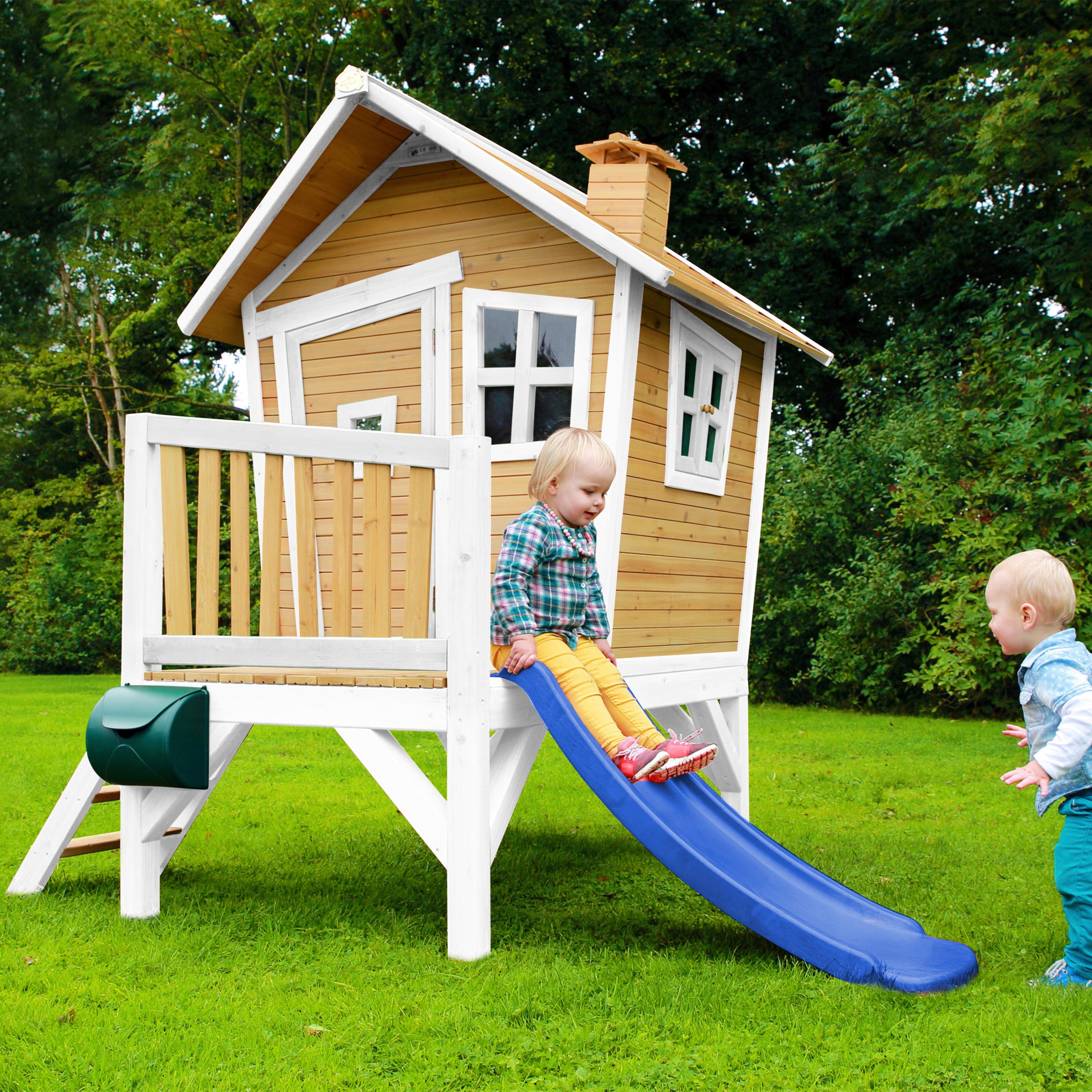 Spielhaus A030.045.31 - Blau/Braun, KONVENTIONELL, Holz/Kunststoff (264/203/177cm) - Ambia Garden