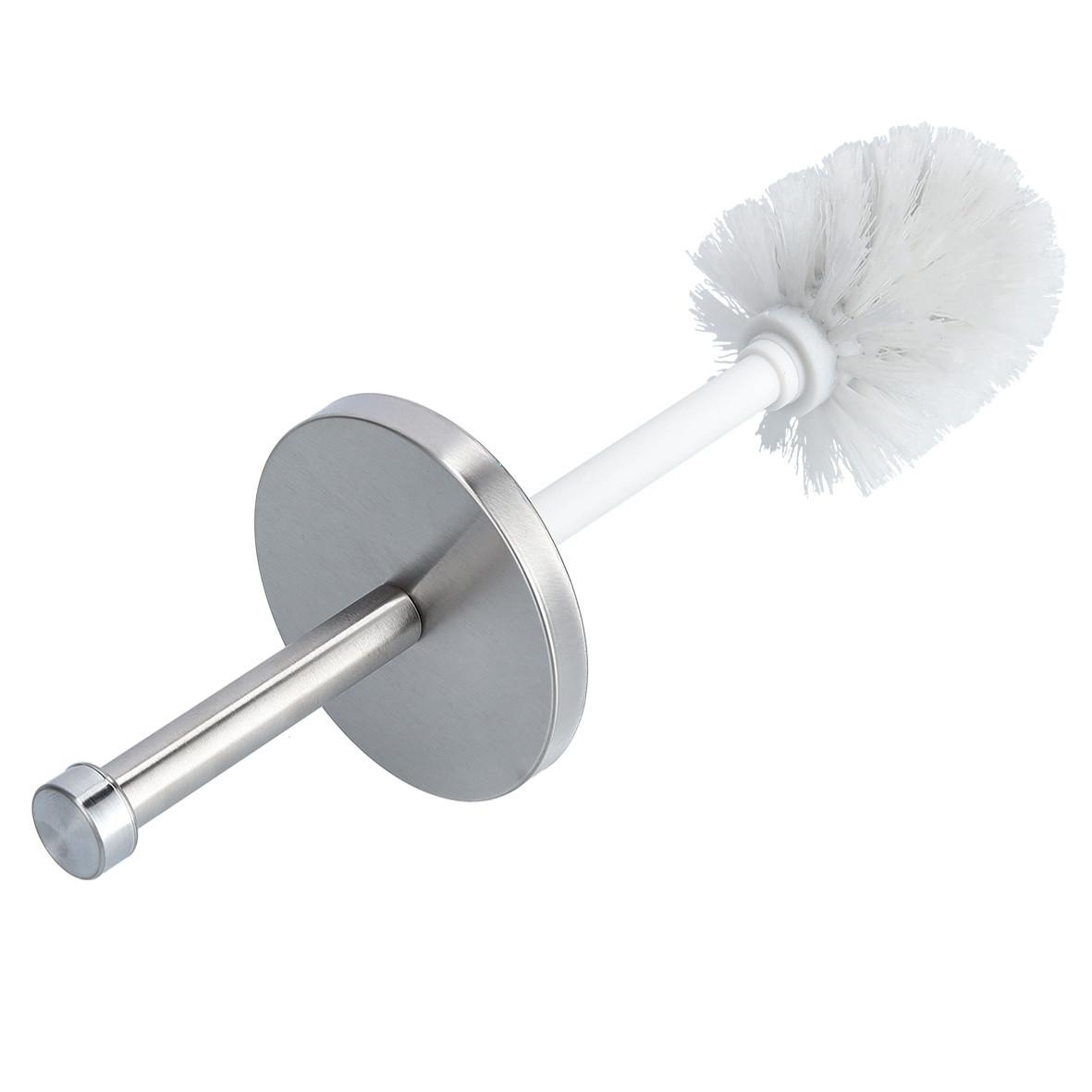 Wc-bürstenkombination Silberfarben B: 22 Cm - Silberfarben, Basics, Kunststoff/Metall (22/18/76cm) - Zeller Present