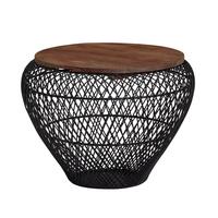 Couchtisch Wohnling Schwarz B: 60 Cm - Schwarz, MODERN, Holz/Metall (60/60/45cm) - MID.YOU