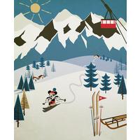 Fototapete Mickey Alpine - Multicolor, Trend, Textil (200/250cm)