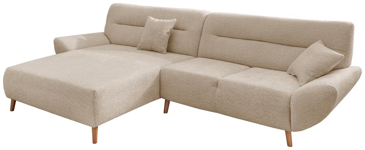 Ecksofa Drago, Beige S: 166x290 cm - Wildeiche/Beige, KONVENTIONELL, Textil (166/290cm) - MID.YOU
