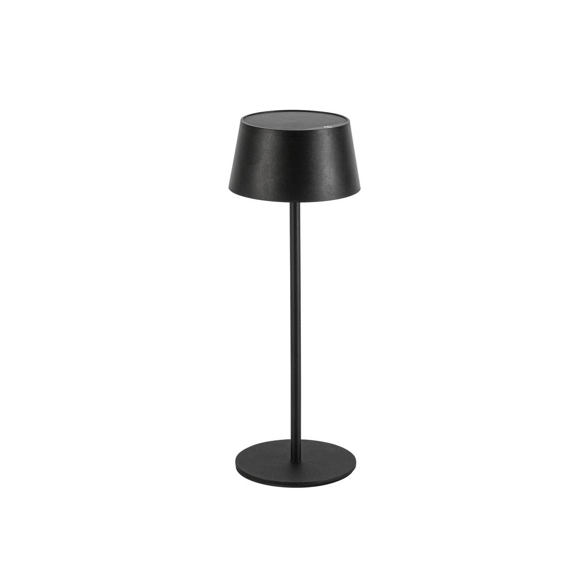 STOLNÍ LAMPA NA BATERIE LITZI - černá, Moderní, kov/plast (11,6/31,3cm) - Modern Living