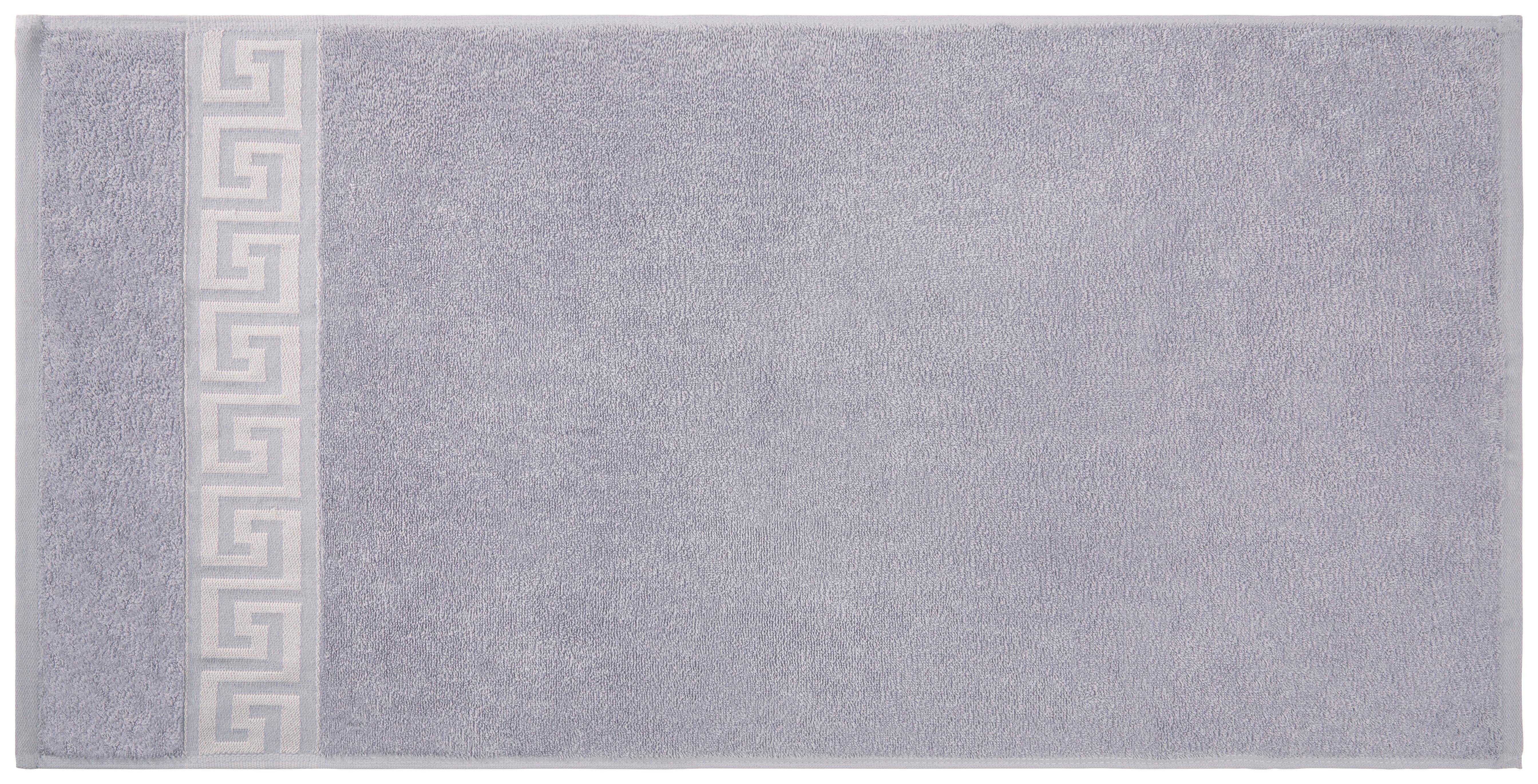 Handtuch Mäander 50x100 cm Grau - Grau, ROMANTIK / LANDHAUS, Textil (50/100cm) - James Wood