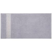 Handtuch Mäander 50x100 cm Grau - Grau, ROMANTIK / LANDHAUS, Textil (50/100cm) - James Wood
