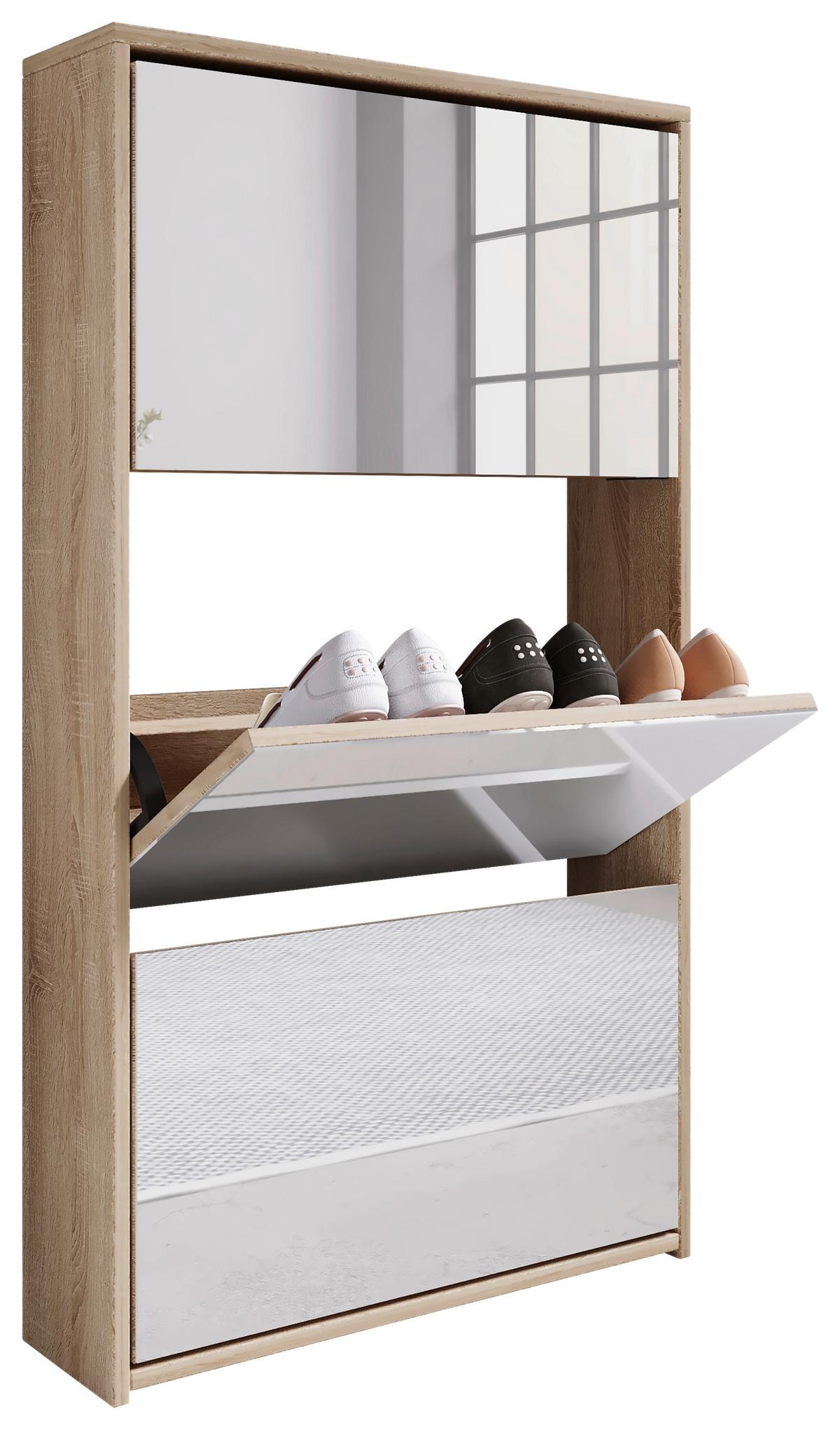 Schuhschrank Stido Xl Honigeiche Dekor B: 63 Cm - Honigeiche, KONVENTIONELL, Holzwerkstoff (63/111,6/17cm) - MID.YOU