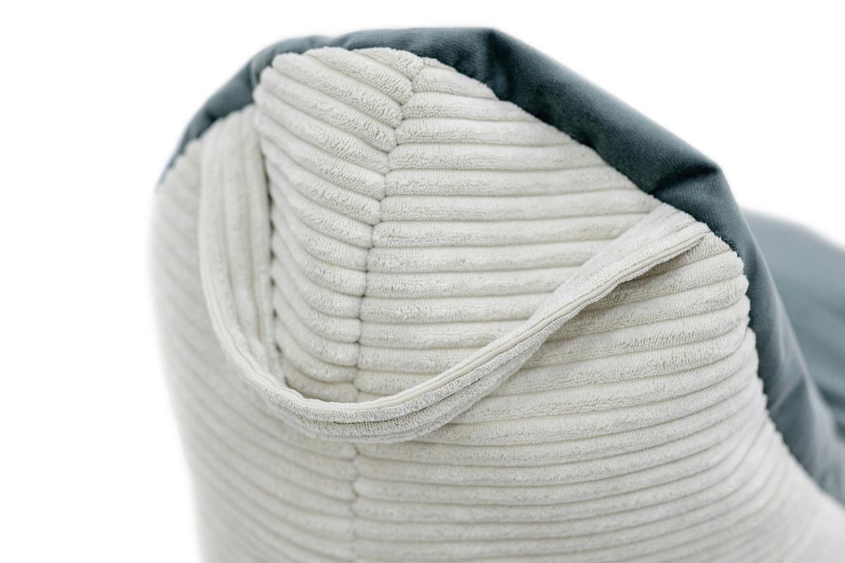 Sitzsack Golden Dream Beige/Grau Indoor - Beige, Basics, Textil (45/110/90cm) - Ondega