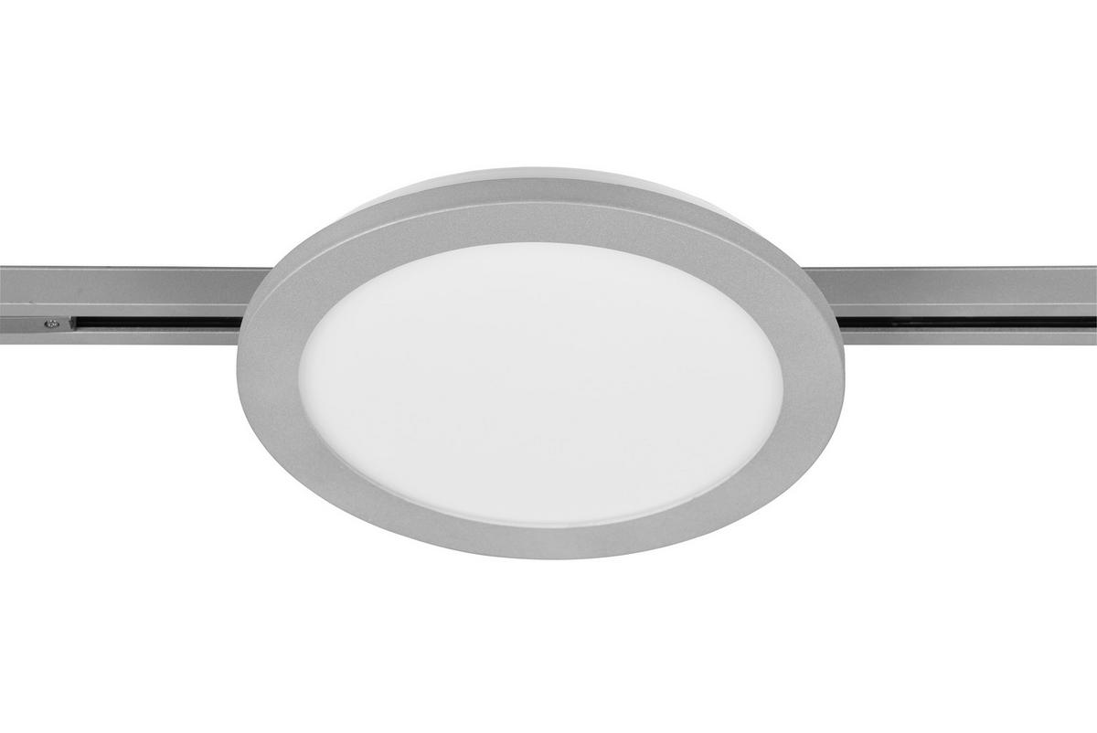 Deckenleuchte Duoline Camillus Ø 26 Cm, Für Schienensystem - Titanfarben, Basics, Kunststoff (26,0/2,7cm) - Trio Leuchten