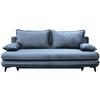 2-Sitzer-Sofa Mit Schlaffunktion Look Hellblau - Schwarz/Hellblau, Design, Textil (217/73/86/106cm) - MID.YOU