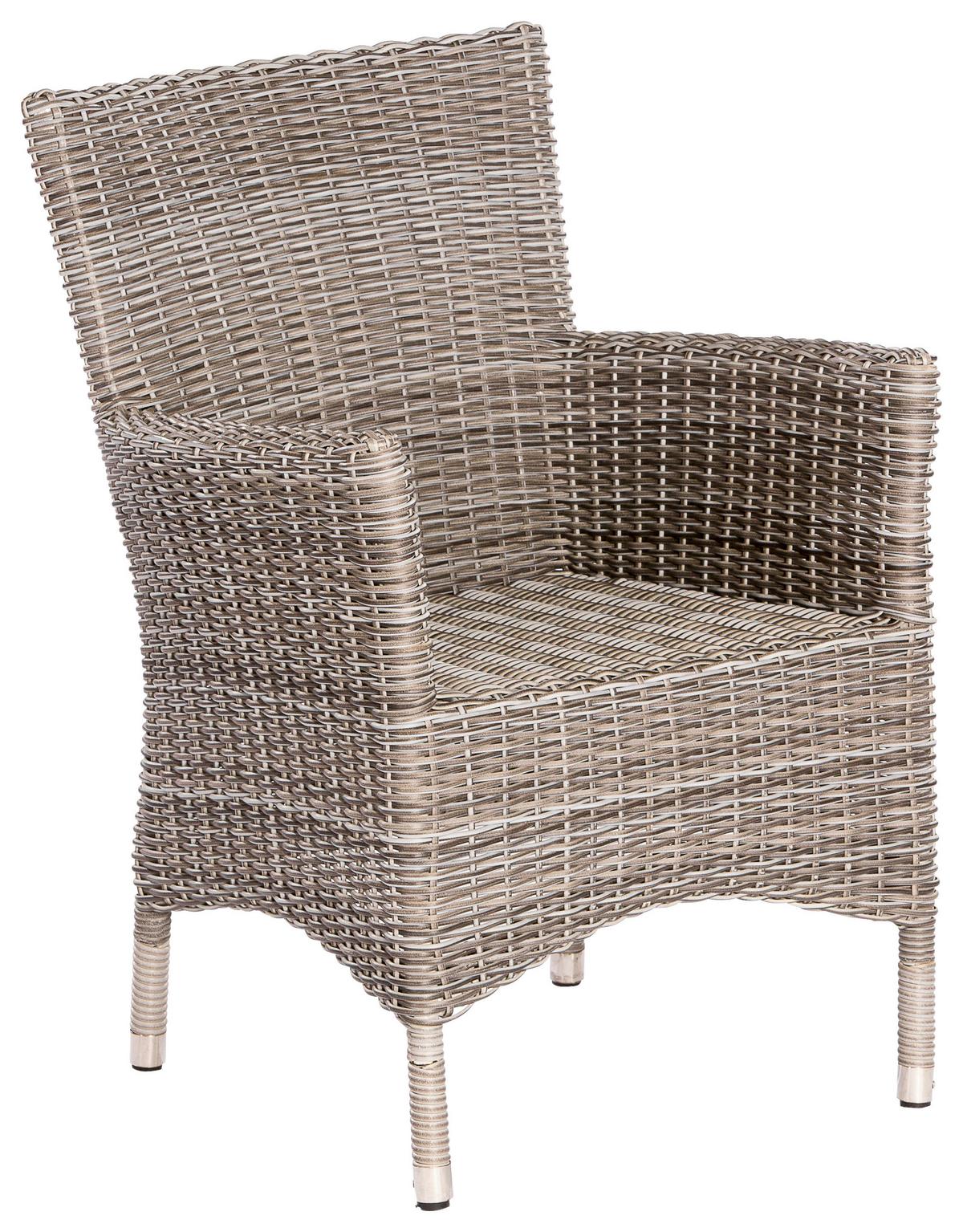 Gartensessel-set Teneriffa - Beige/Grau, MODERN, Kunststoff/Metall (61/84/61cm) - Gardenson