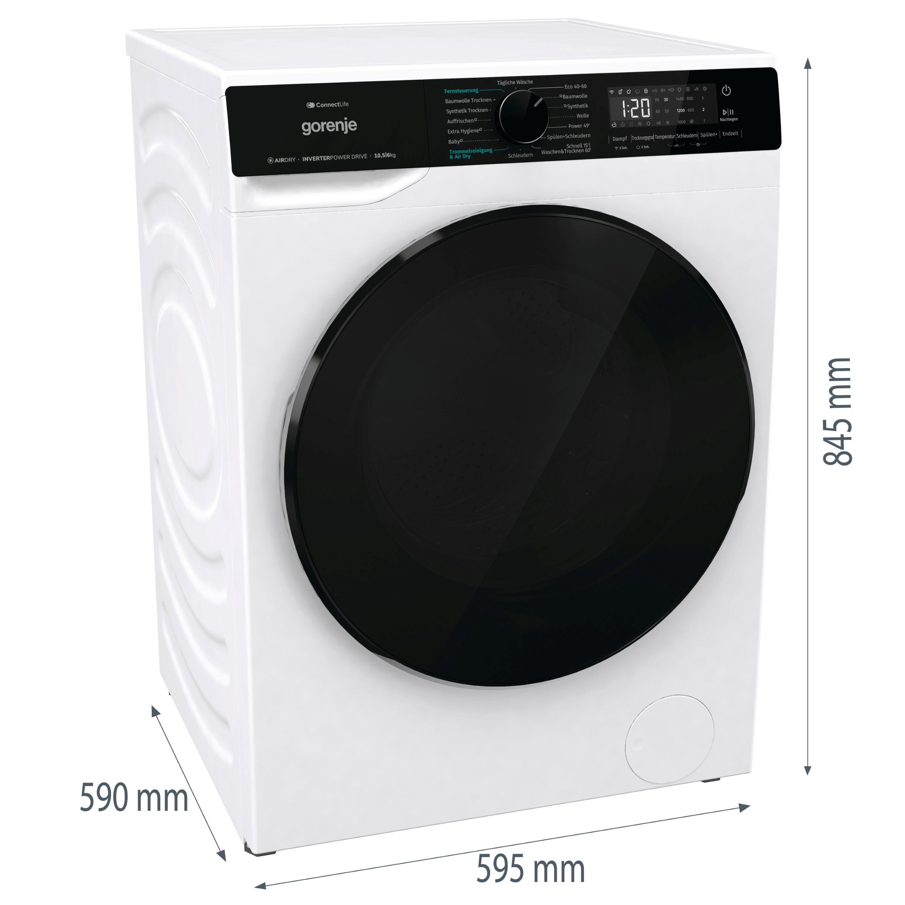 Waschtrockner WD2Pa1x64adw/At - Weiß, Basics, Metall (59,5/84,5/59cm) - Gorenje