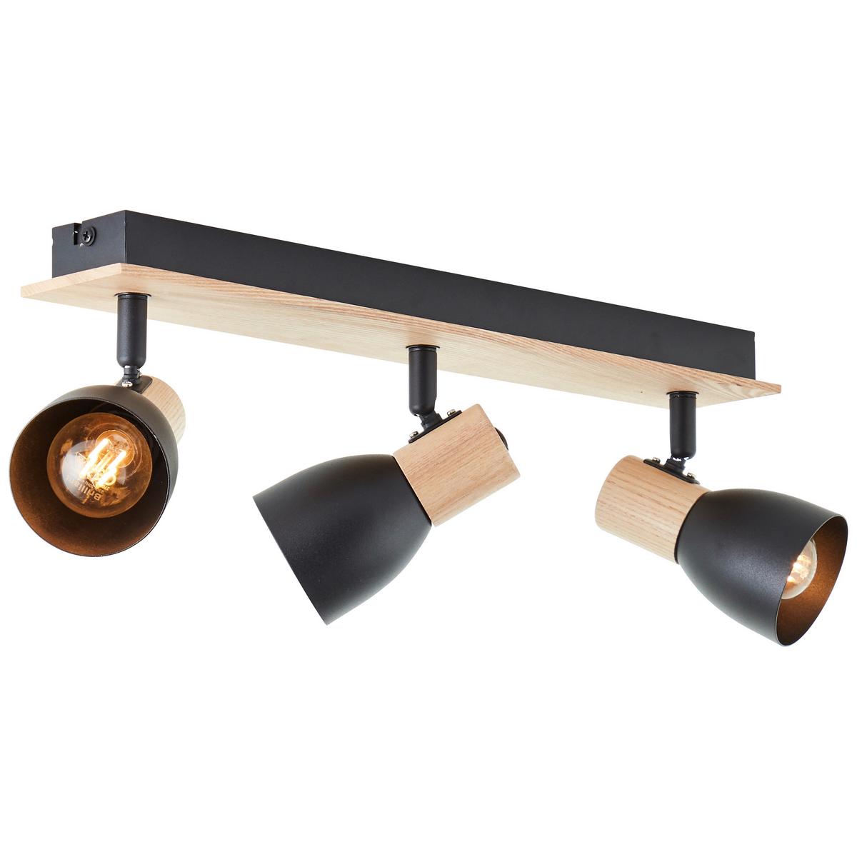 Strahler 99712/76 Daintree - Schwarz/Naturfarben, Basics, Holz/Metall (47/7cm) - Brilliant